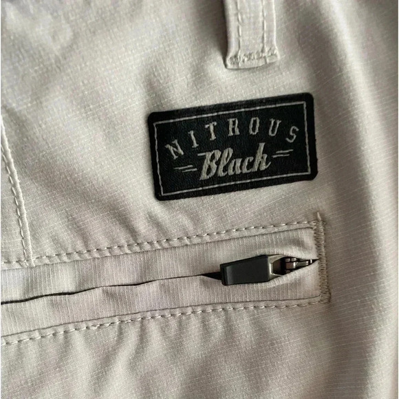 Nitrous Black Format Grey Mens Hybrid Shorts 30 - Picture 8 of 11